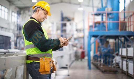 An engineer checking the facility
